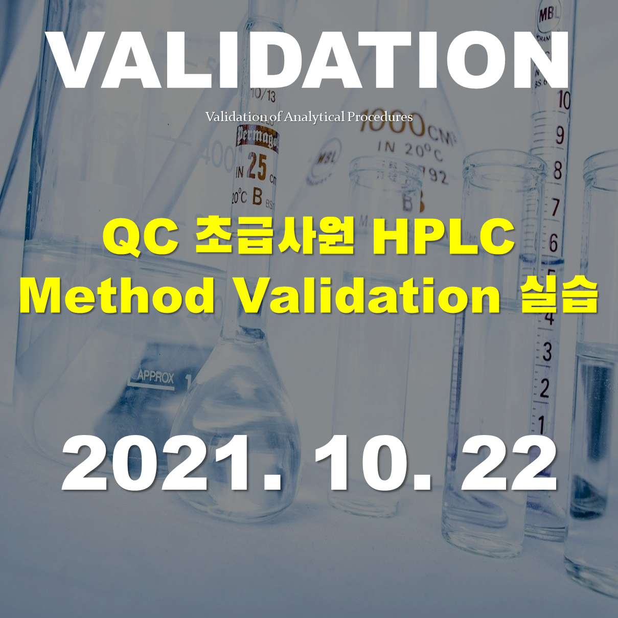 QC 초급사원 HPLC Method Validation 실습
