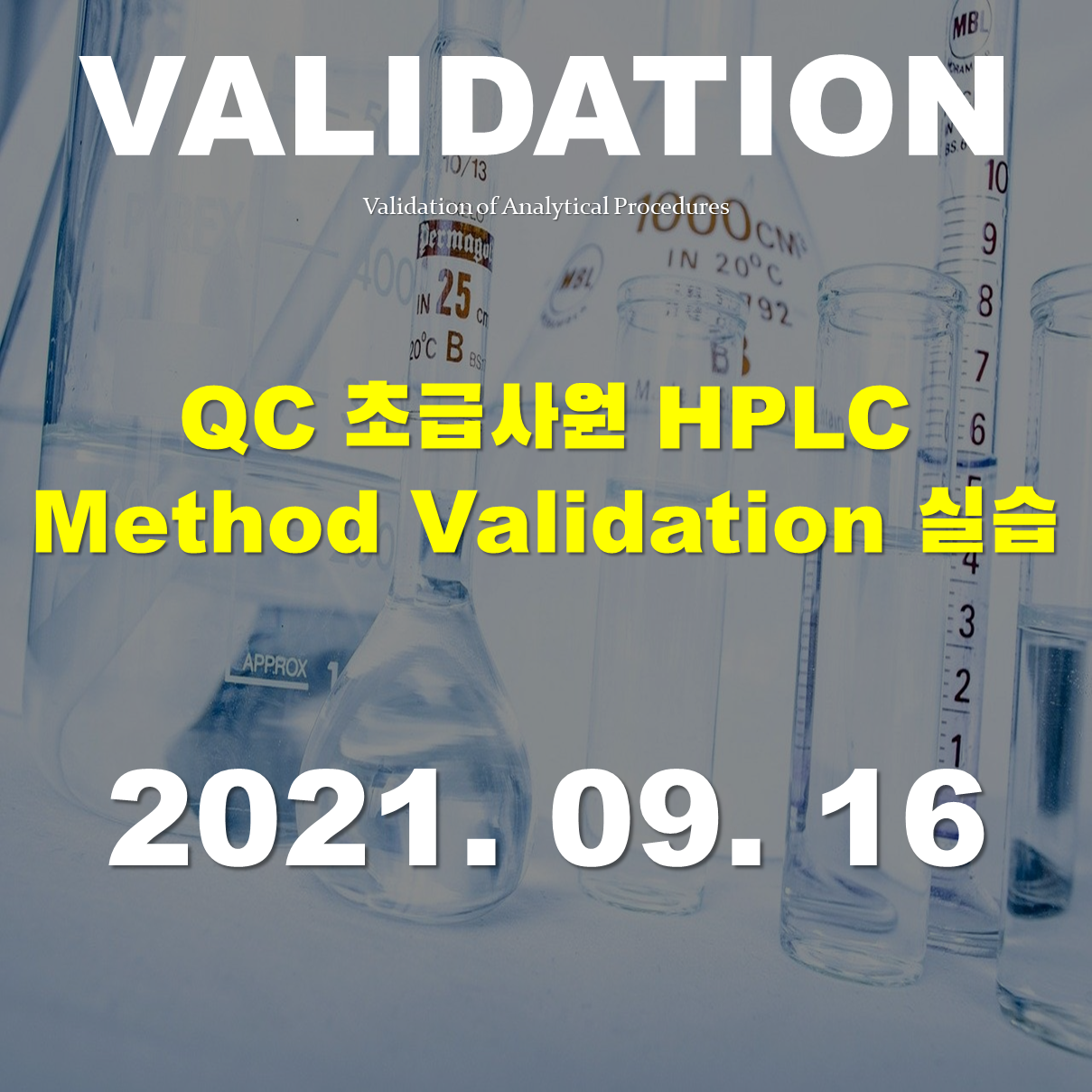 QC 초급사원 HPLC Method Validation 실습